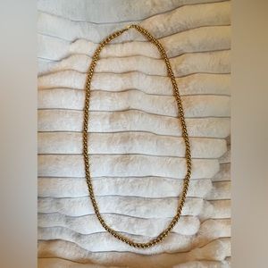 Monet gold bead necklace